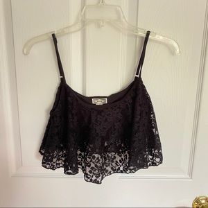 Pacsun Black Summery Crop Top